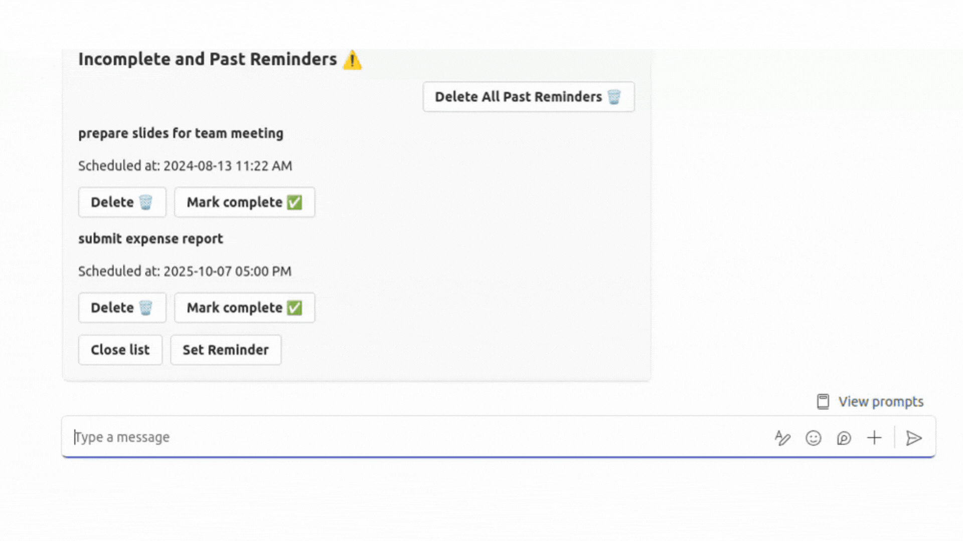 set a reminder for yourself